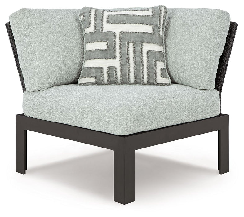 Beachloft - 6-Piece Outdoor Sectional - Black / Gray