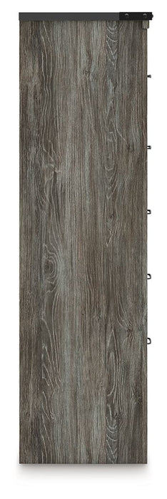 Frandern - Five Drawer Chest - Gray