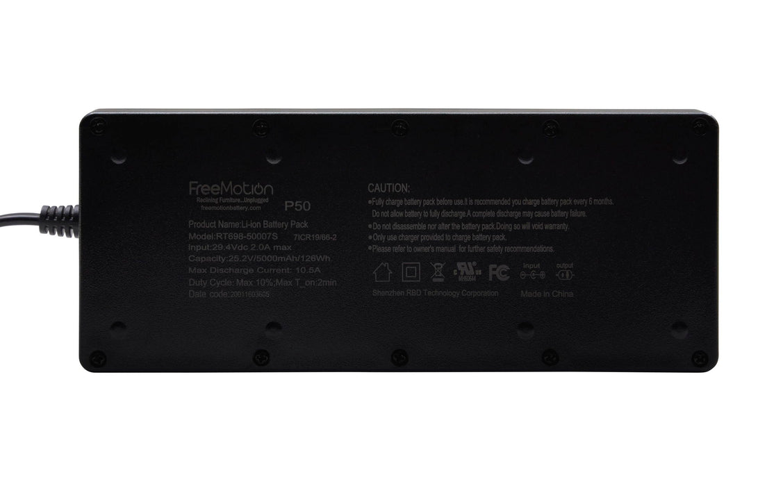 Freemotion - Battery 5000mAh, Universal Bracket And Y2 Cable - Black