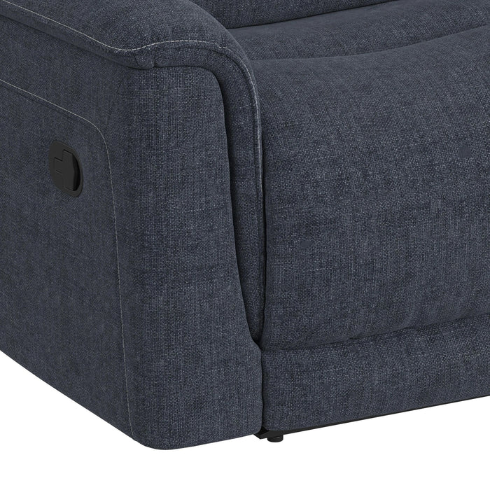 Striker Living Room Set in Bristol Cobalt