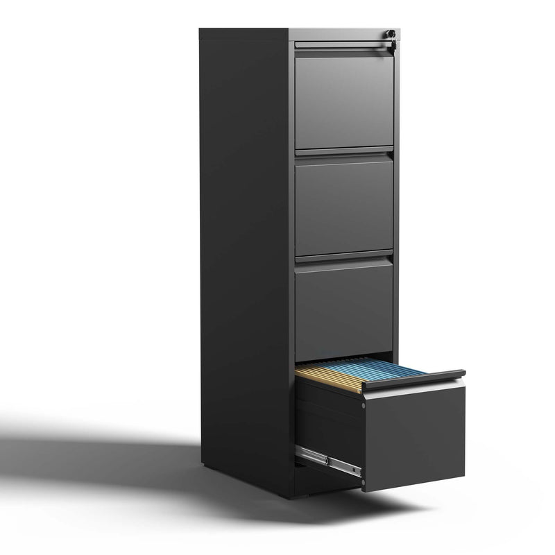 Steel Drawer Vertical File Cabinet With Lock For A4 Legal / Letter Size
