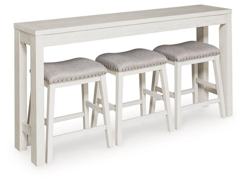 Robbinsdale - Rectangular Dining Room Counter Table Set (Set of 4) - Antique White