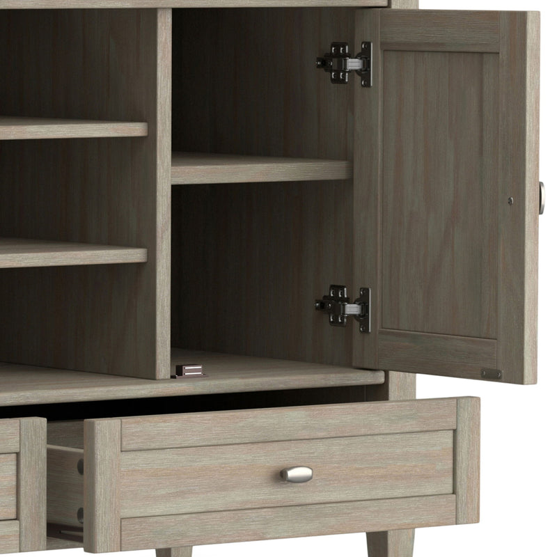 Warm Shaker - TV Media Stand Handcrafted - Light Brown
