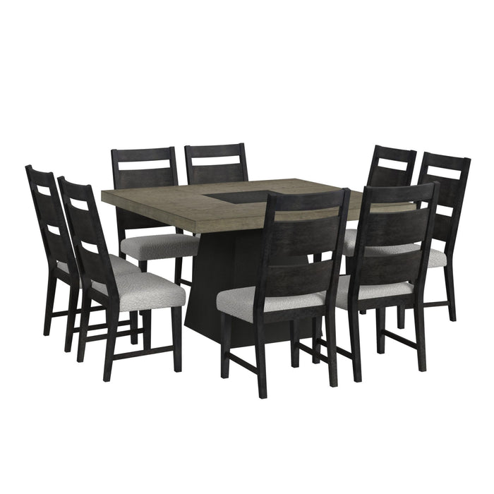 Jemma - Square Dining Table - Gray / Dark Espresso
