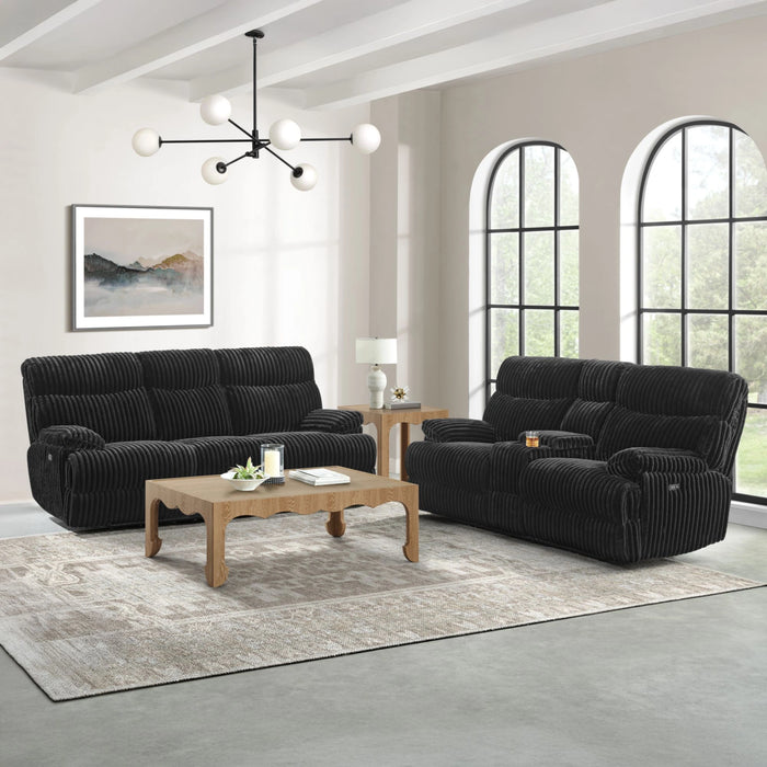 Admiral Living Room Set in Masis Black