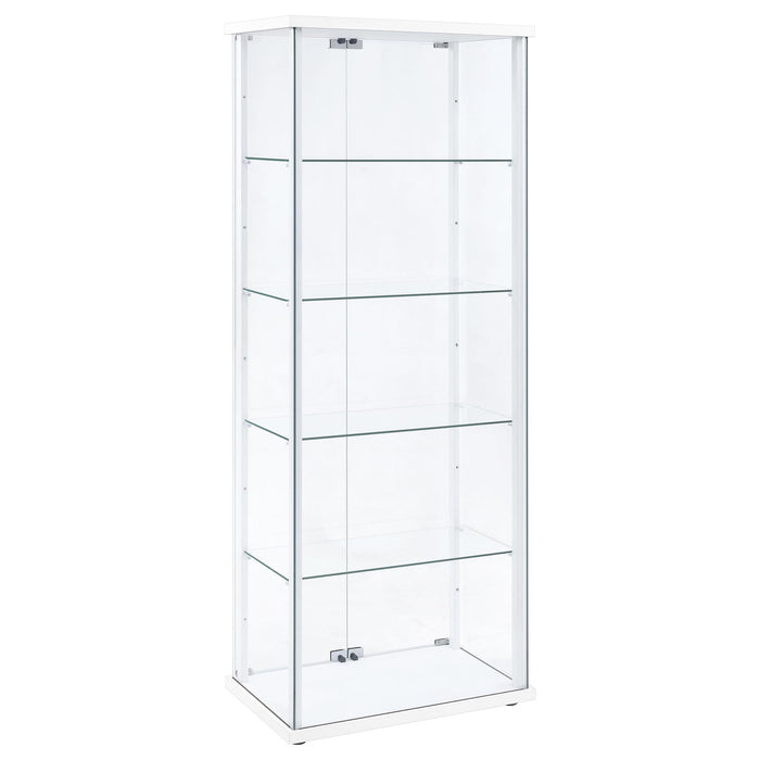 Hyacinth - 4 Shelf Curio Cabinet