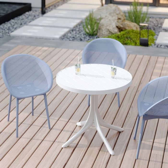 2 Piece Durable Single Chair With Hollow Out Design