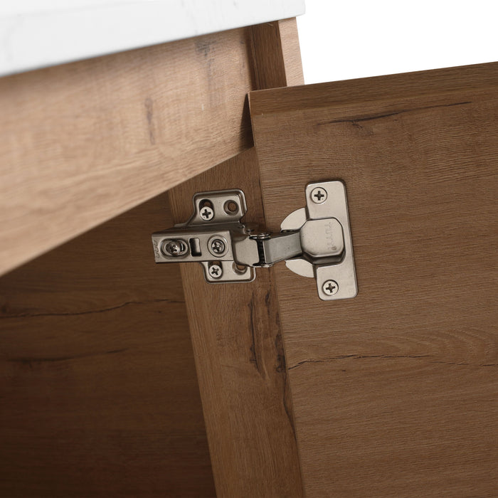 Wall Mounted Bathroom Vanity With Art Sink, 1 Soft Close Door