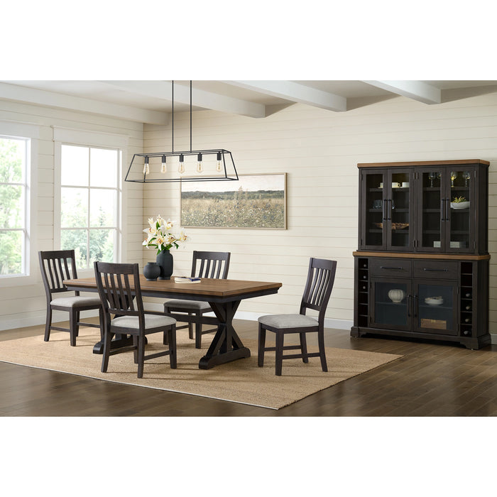 Montrose Dining Table with 20"" Leaf in Espresso and Brown