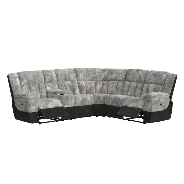 Santorini LHF Power Motion Recliner in Dillon/Shire Grey