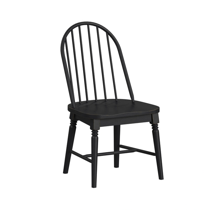 Heritage & Home Windsor Side Chair with Leveler in Black (2 Per Carton)