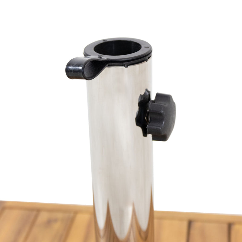 Ralph - Square Umbrella Base - Teak