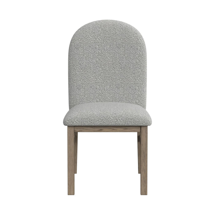 Portland - Round Back Side Chair (Set of 2) - Gray