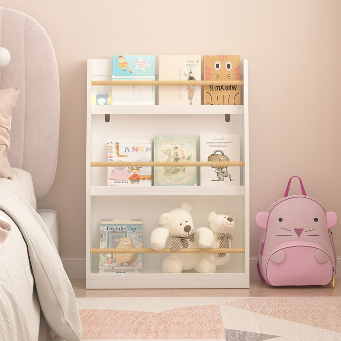 3 Tier Book Shelf, Compact Storage For Bedrooms