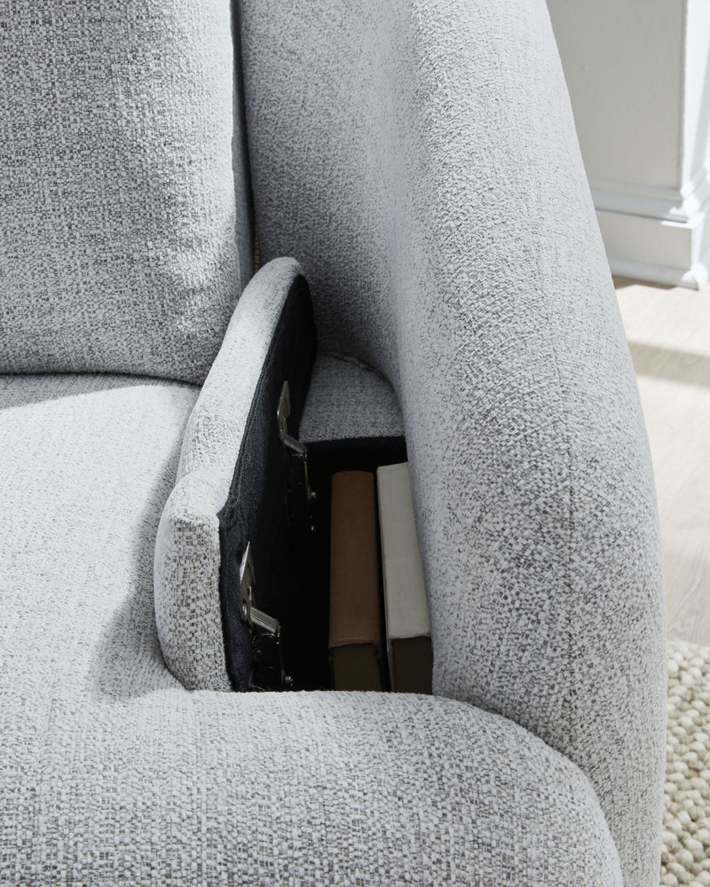 Alainmont Next-Gen Nuvella - Swivel Power Recliner - Stone