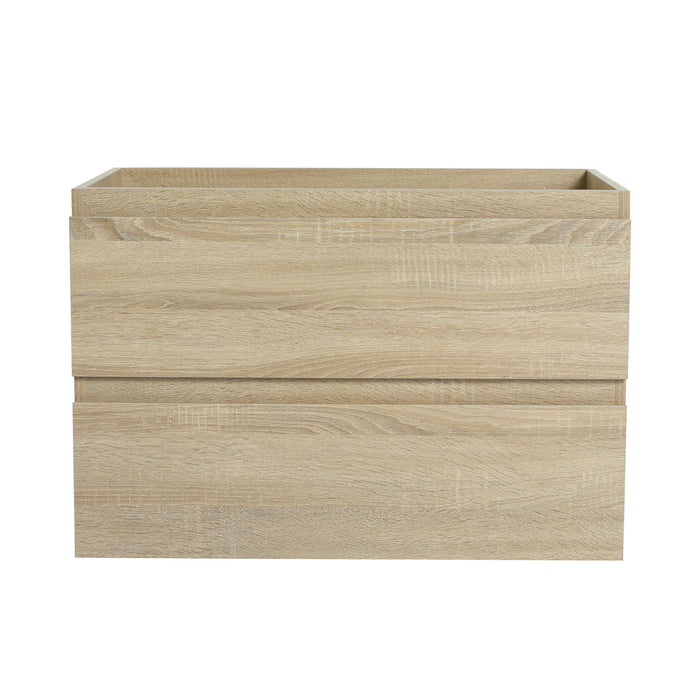 Wall Mounted Bathroom Vanity And Sink, 2 Soft Close Drawers