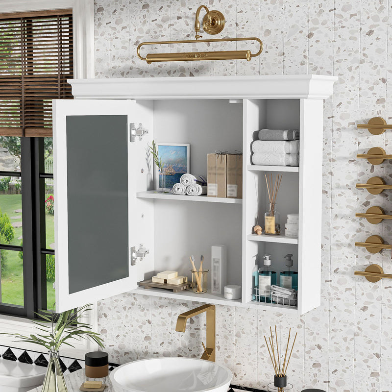 Wall Mounted Bathroom Storage Cabinet With Mirror Door