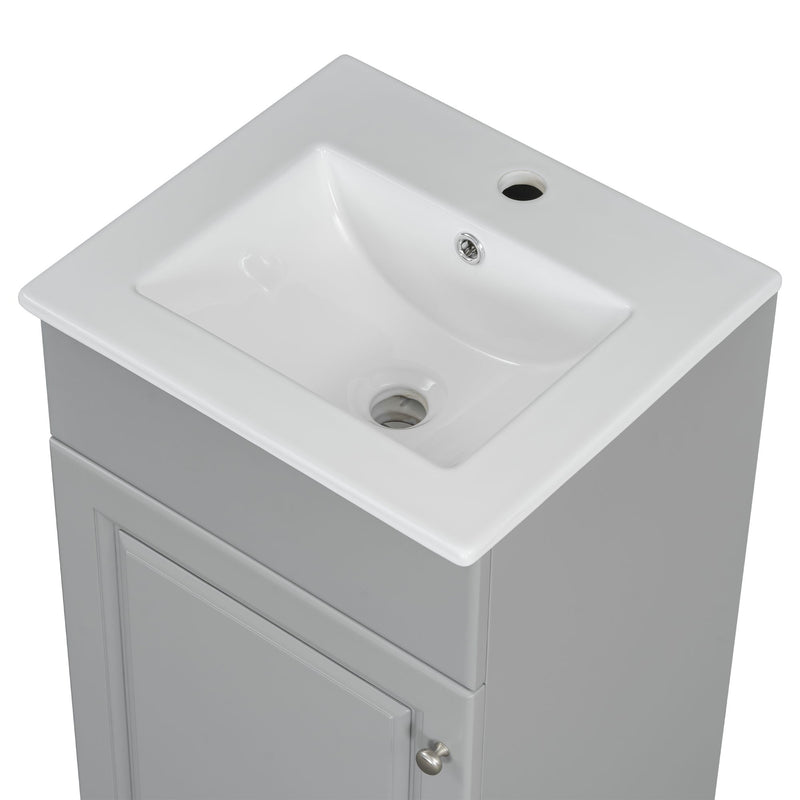 Bathroom Vanity With Sink, Cabinet With Adjustable Shelf