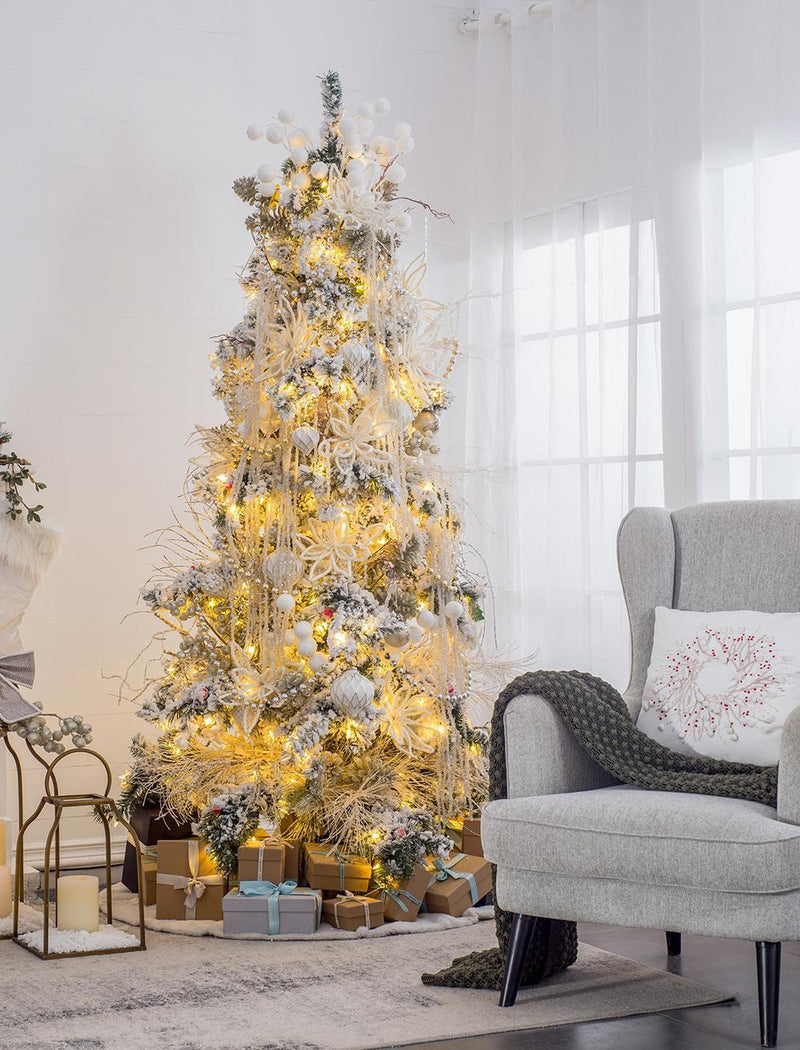 Glass Decorative Hanging Ball Christmas Tree Ornaments (Set of 12)