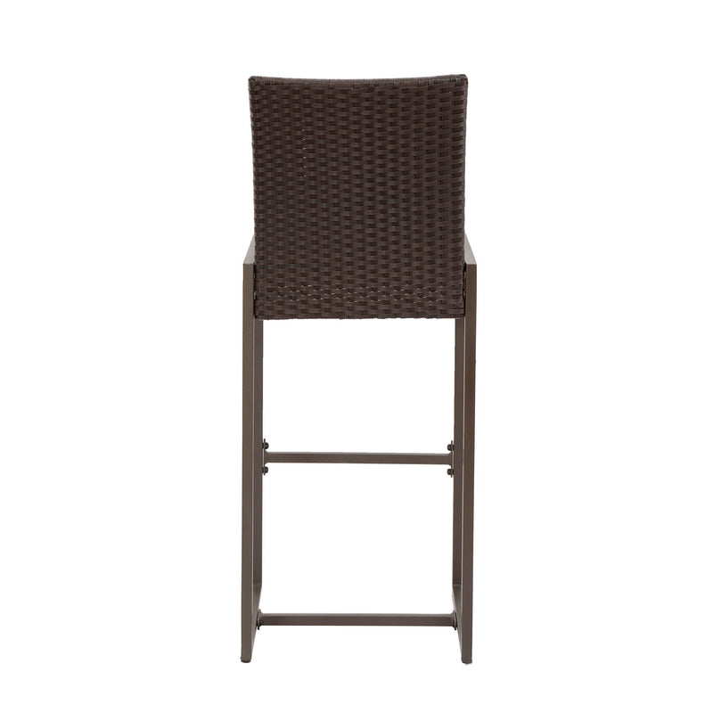 Outdoor Barstool With Hand Crafted Details (Set of 2)