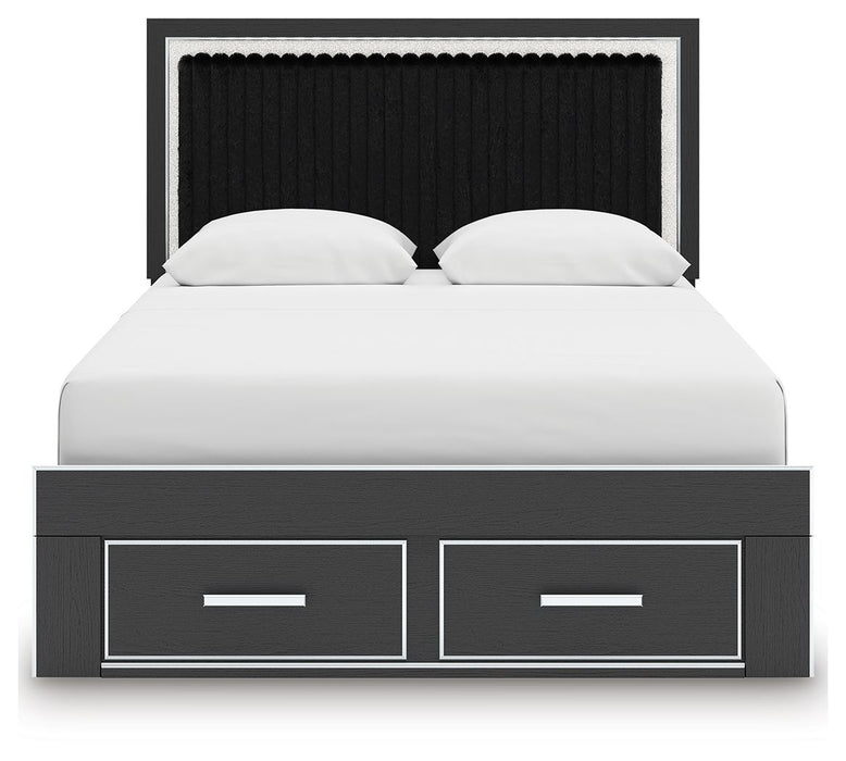 Zuraleus - Upholstered Panel Platform Storage Bed