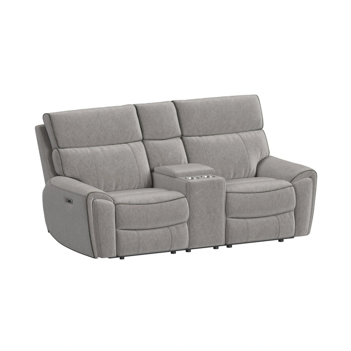 Jackpot P1 Living Room Set in Explore Light Grey