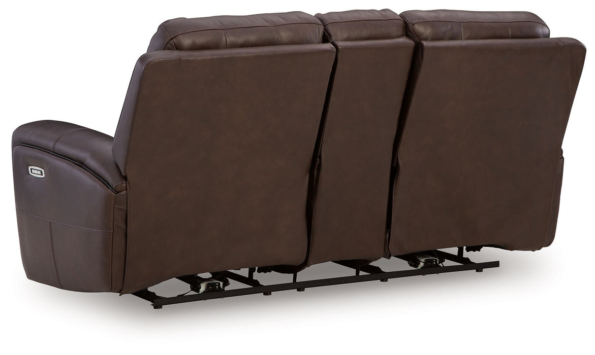 Gravier - Power Reclining Loveseat With Console / Adjustable Headrest - Cordova
