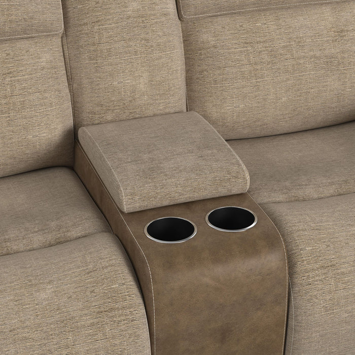 Hornet - 3 Piece Motion Sectional Set With Console And 2 Recliners