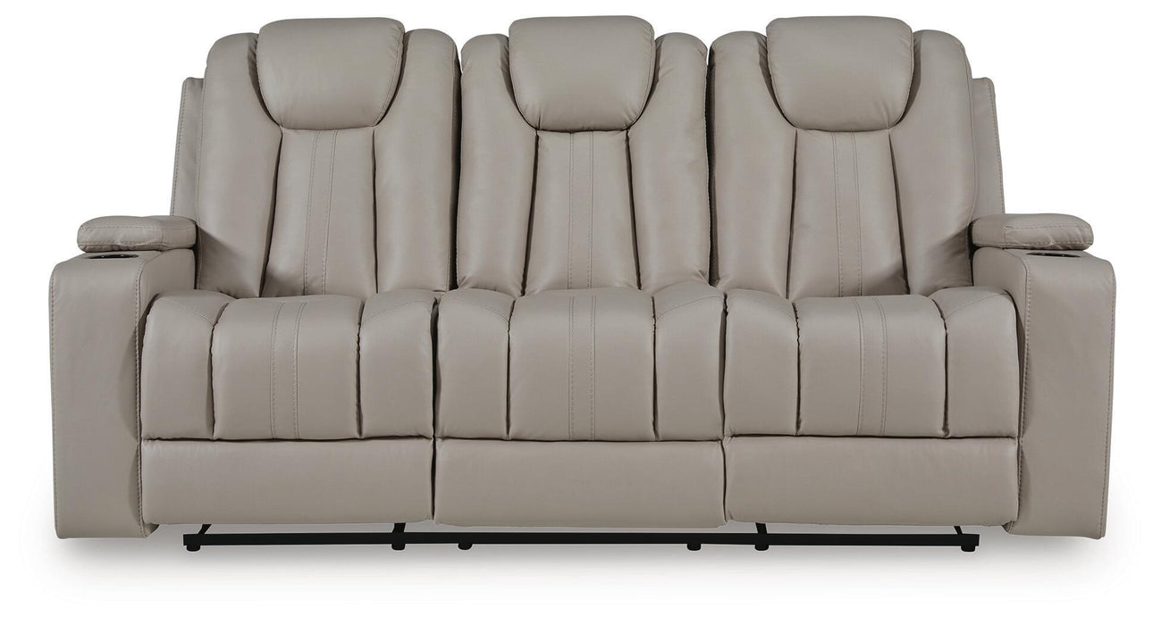 Elevate Edges - Reclining Sofa With Drop Down Table - Coin