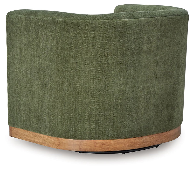 Jersonlow - Swivel Chair - Forest Green