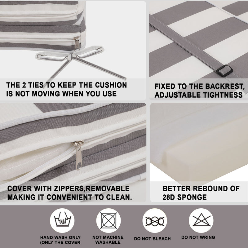 Outdoor Lounge Chair Cushion Replacement Patio Funiture Seat Cushion Chaise Lounge Cushion