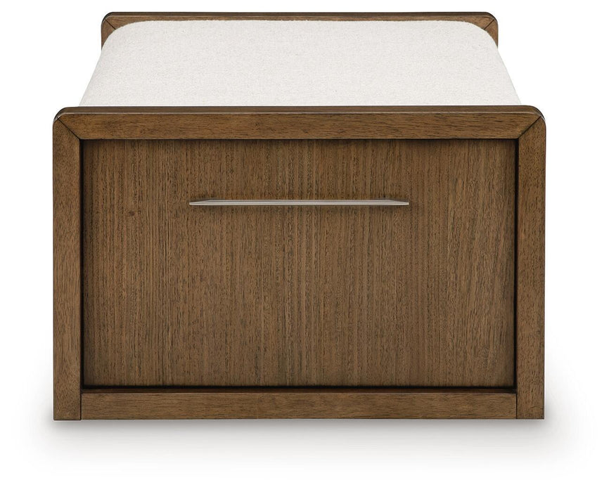 Marxmore - Upholstered Ottoman With Storage - Brown