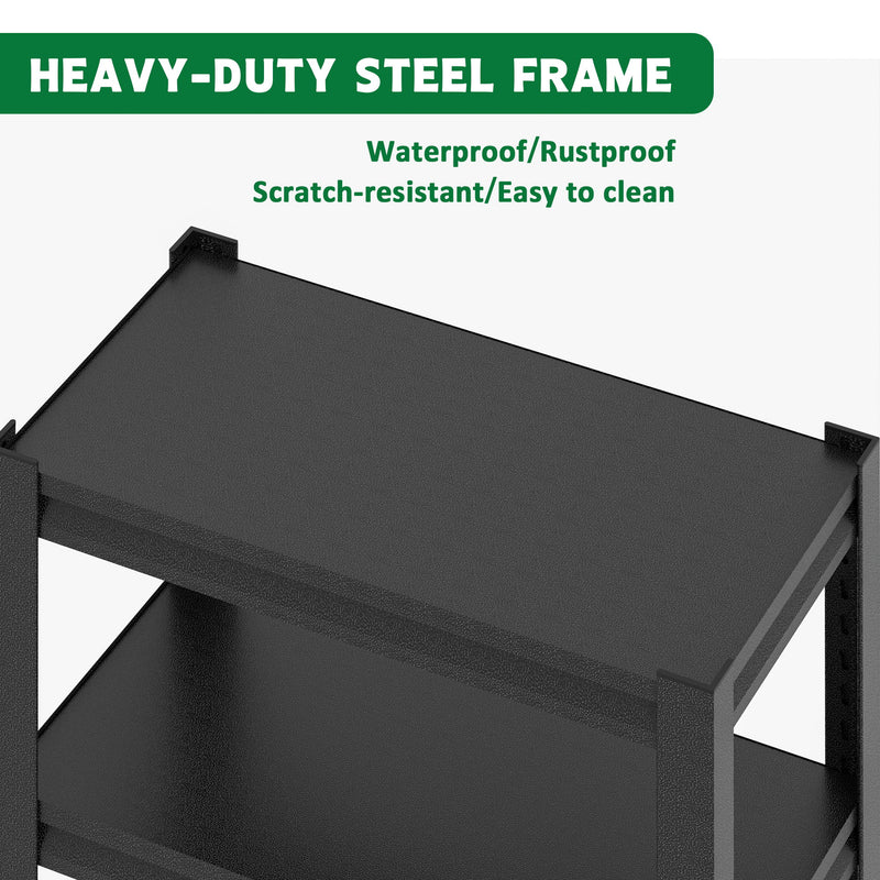 Stylish Metal rium Stand For 20 - 30 Gallon Tanks, 3 Tier Adjustable Shelf