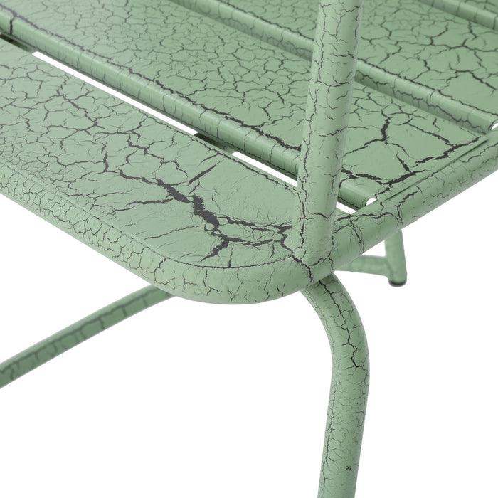3 Piece Elegant Outdoor Bistro Set With 2 Chairs And Oval Table