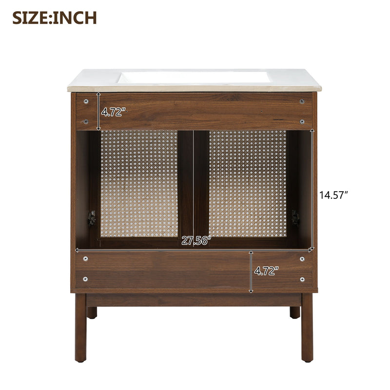 Bathroom Vanity Cabinet With Doors, Soft Close Design