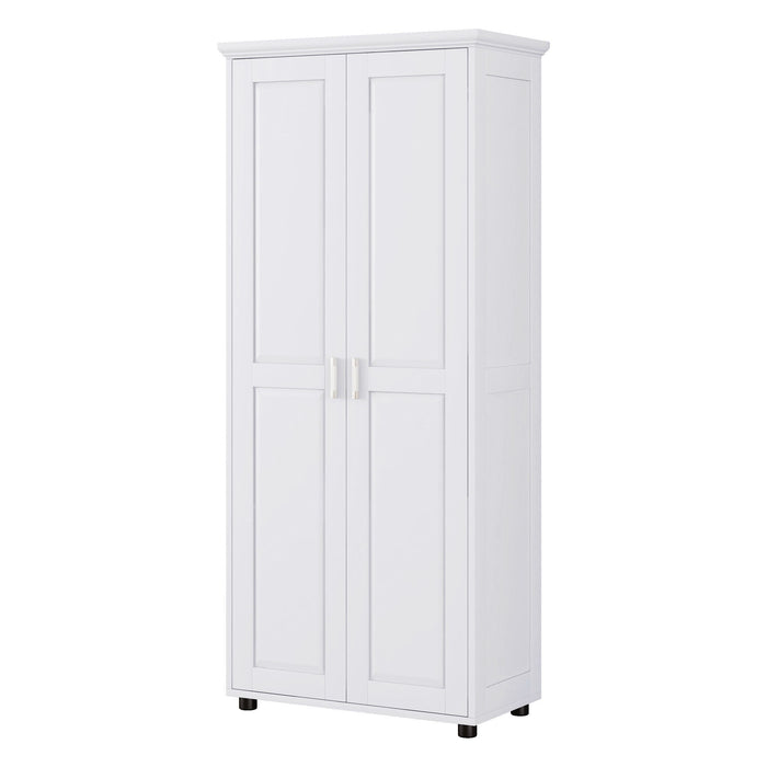 Storage Cabinet With Adjustable Shelves, 2 Doors, Rectangle Design For Bathroom