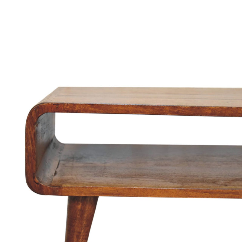 Solid Wood Open Media Unit