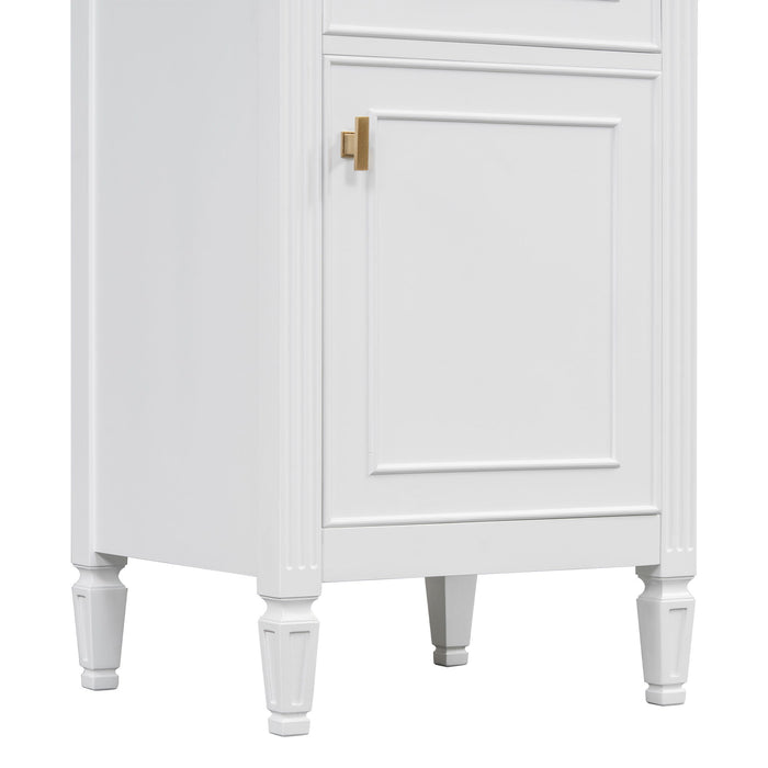 Bathroom Vanity With Sink, Adjustable Shelf, Tilt-Out Drawer