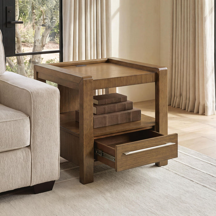 Marxmore - Square End Table - Brown