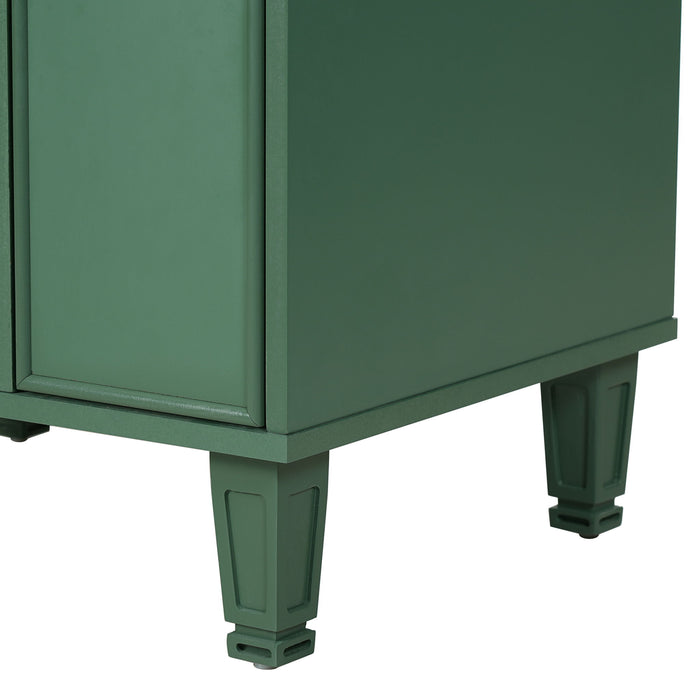 Bathroom Vanity With Sink, Deep Drawer, Door Shelf, 2 Tier Basket