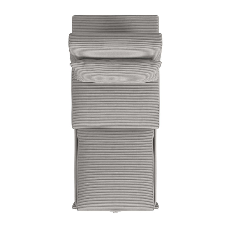 Pluto - Chair With Kidney Pillow, Klik Klak And Pop Up - Coronado Gray