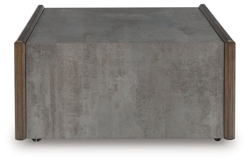 Kallenny - Square Cocktail Table - Brown / Gray