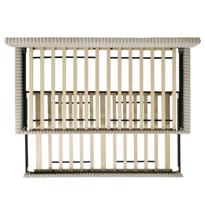 Arden Twin Daybed with Trundle in Corduroy Beige