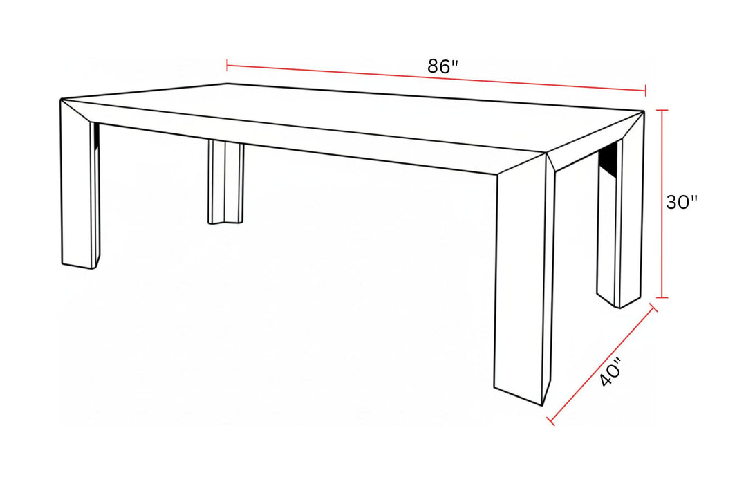 Crossings - Downtown Rectangular Dining Table - Amber