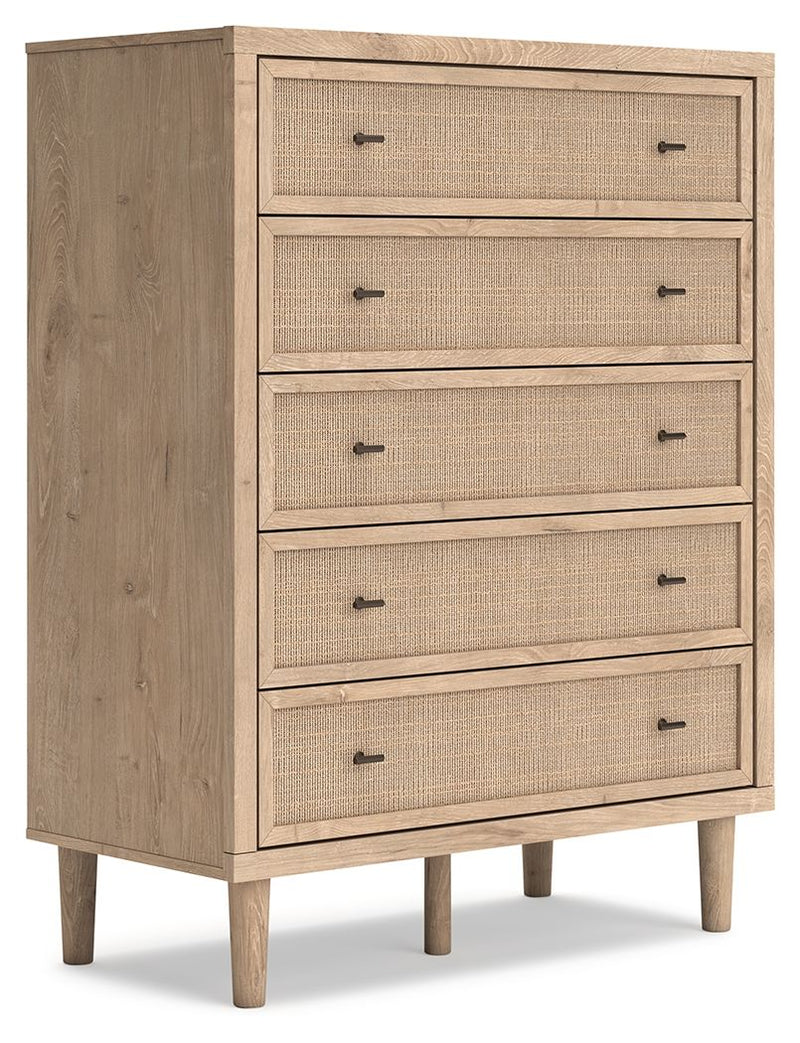 Cielden - Five Drawer Wide Chest - Two-Tone
