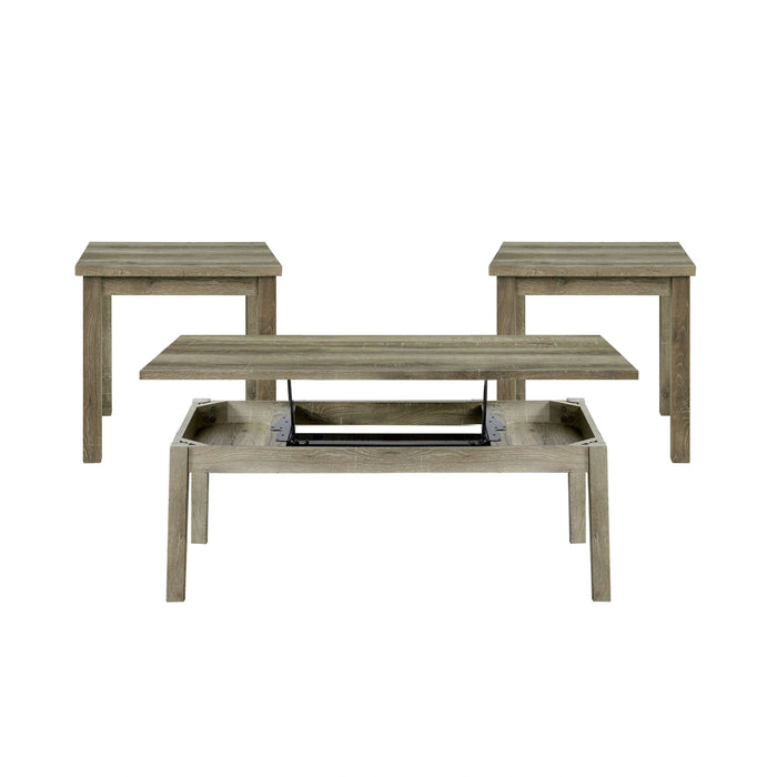 Oak Lawn Three Pack Occasional Set (Lift Top Coffee Table)