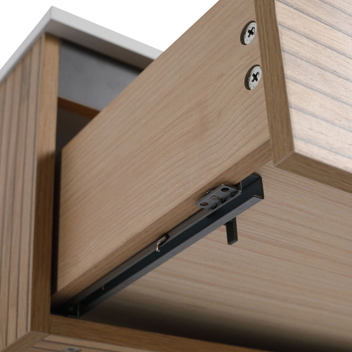 Wall Mounted Bathroom Vanity & 1 Soft Close Drawer (Excluding Sink)