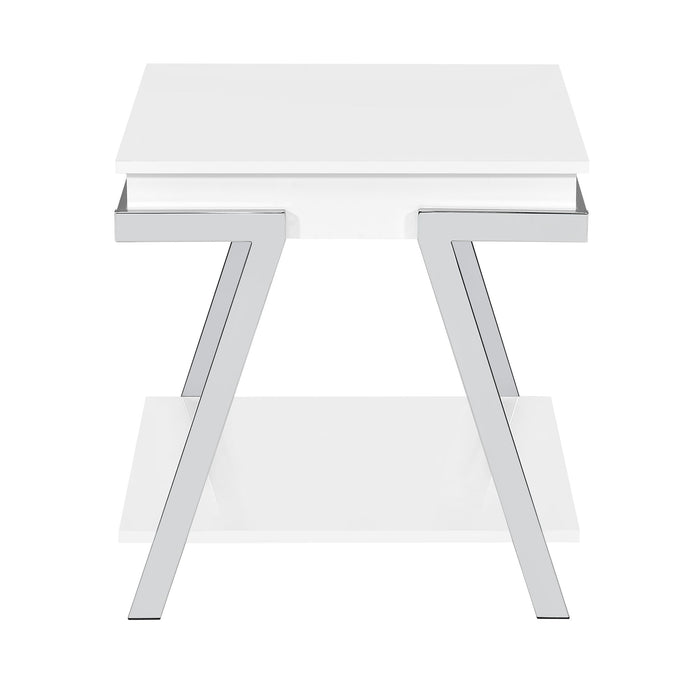 Zena - End Table - White