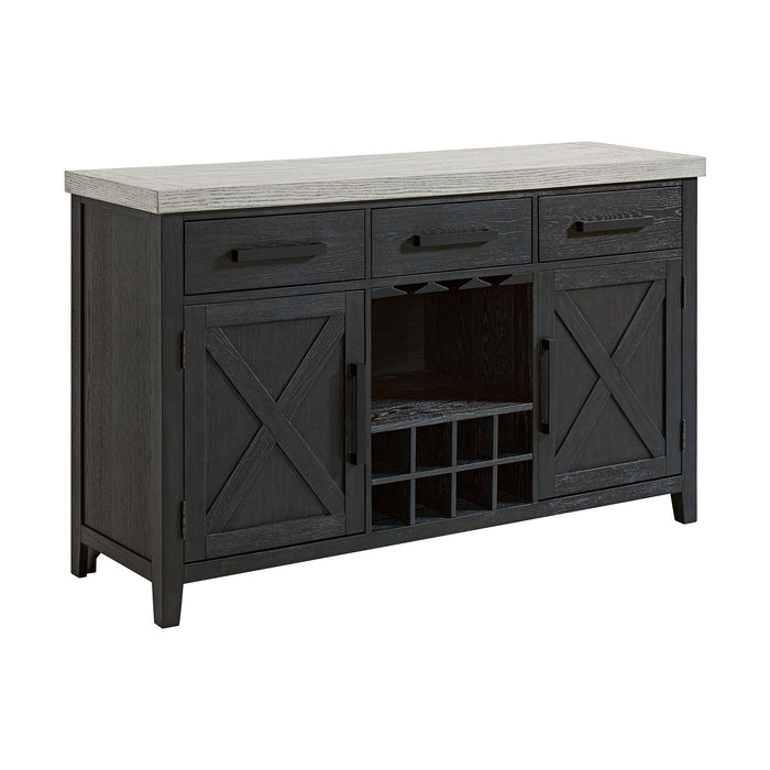 Axel - Server - Light Gray / Espresso