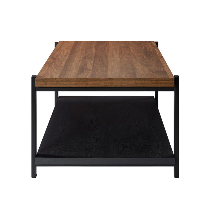 Linea - 3 Piece Occasional Set (1 Coffee & 2 End Tables) - Black / Brown